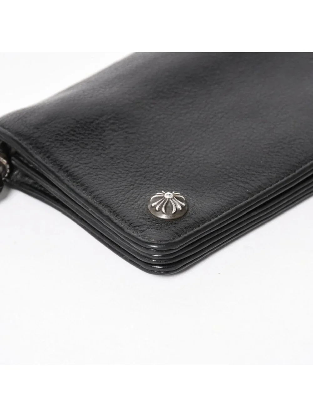 Chrome Hearts Strap Wallet Bifold Crossball Black